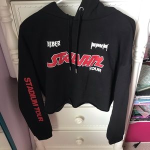 Justin Bieber Cropped your sweatshirt